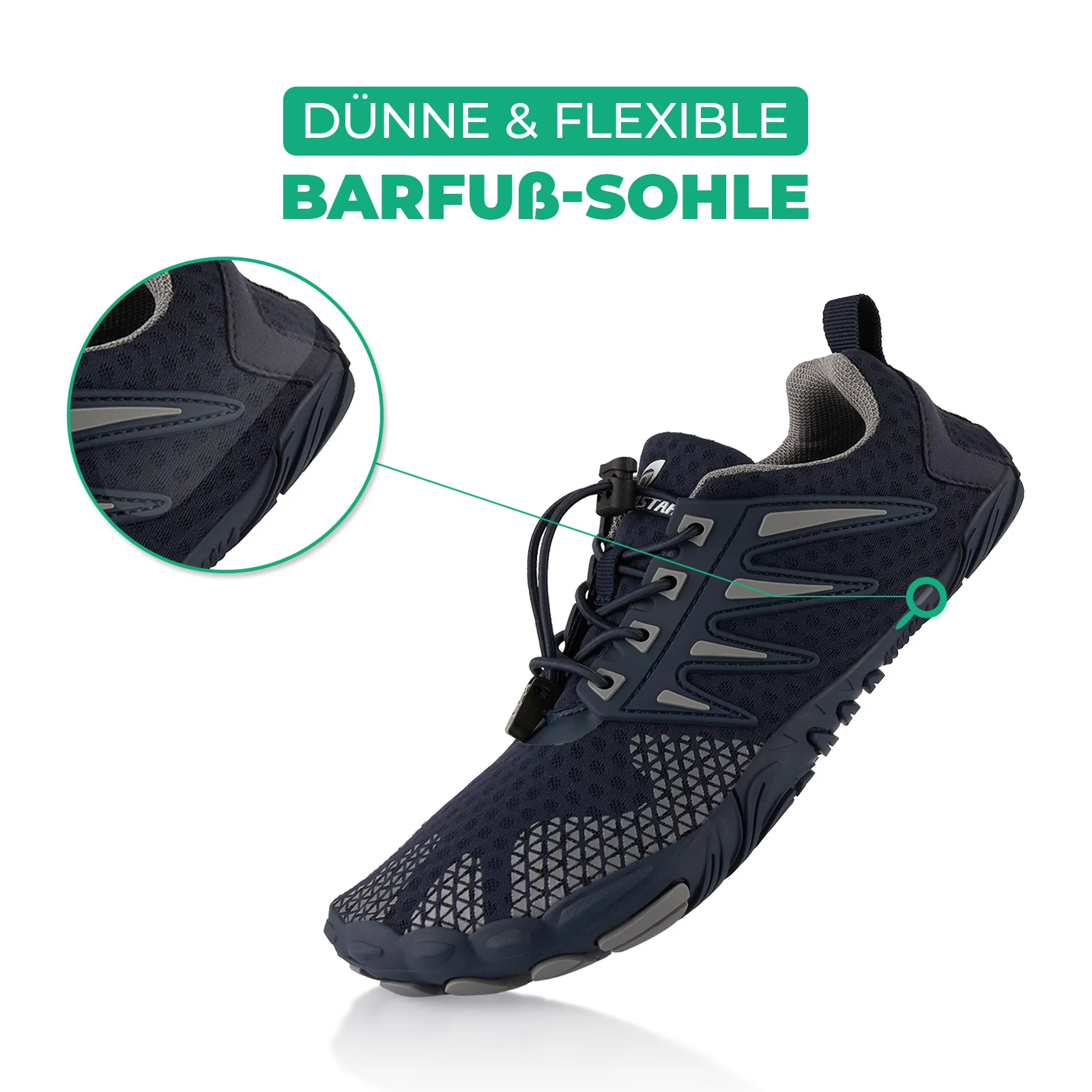 Barfußschuhe Atmungsaktive Sneaker Wasserschuhe - Image 3