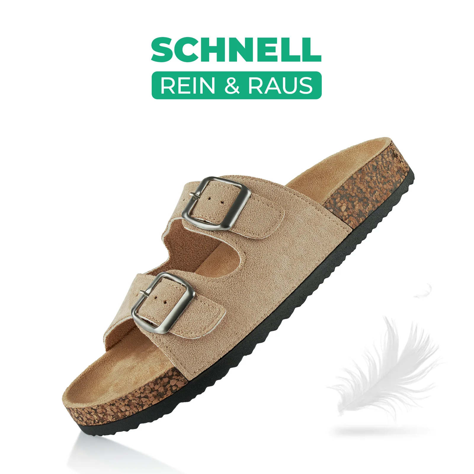 Pantoletten mit Kork-Fußbett - Image 3