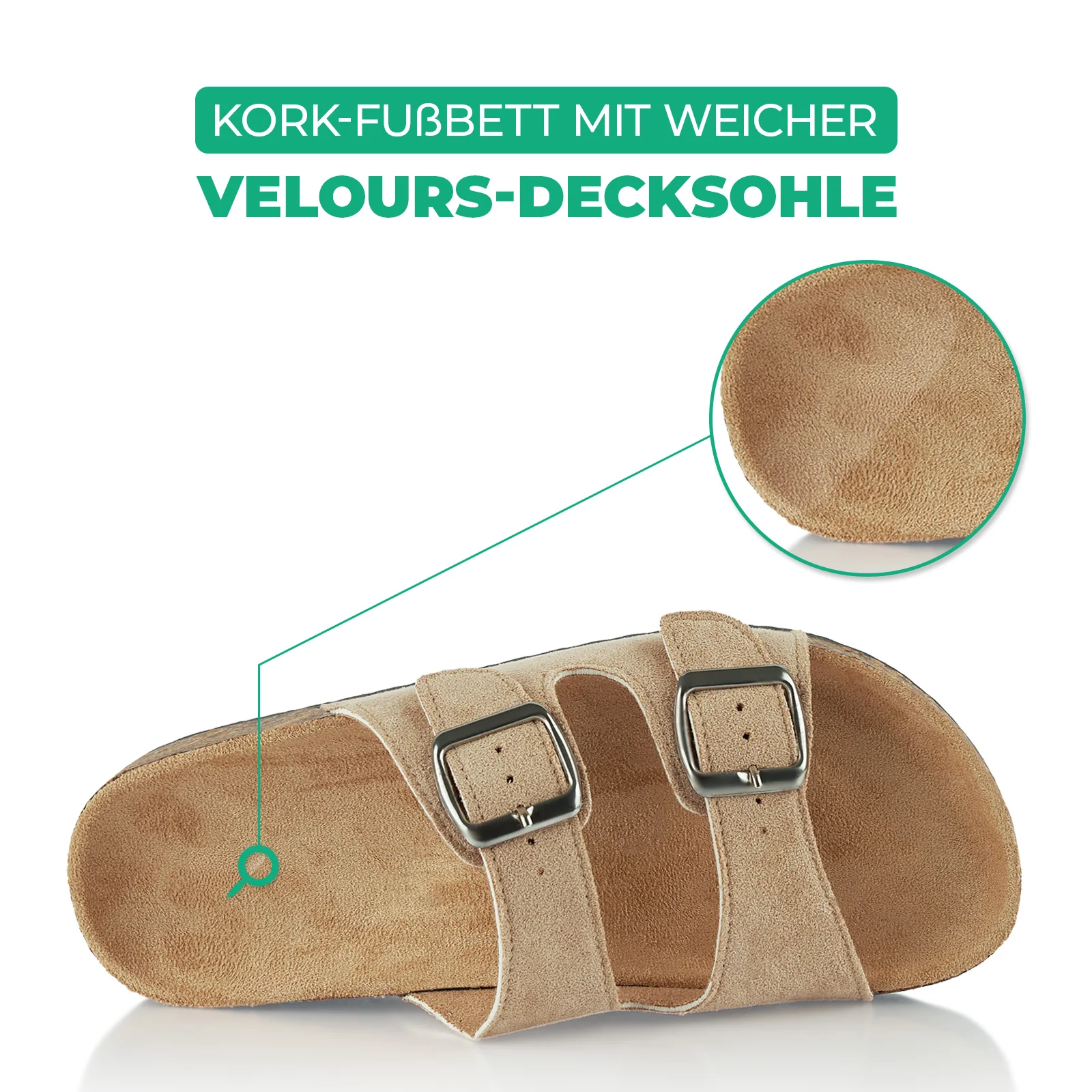 Pantoletten mit Kork-Fußbett - Image 5