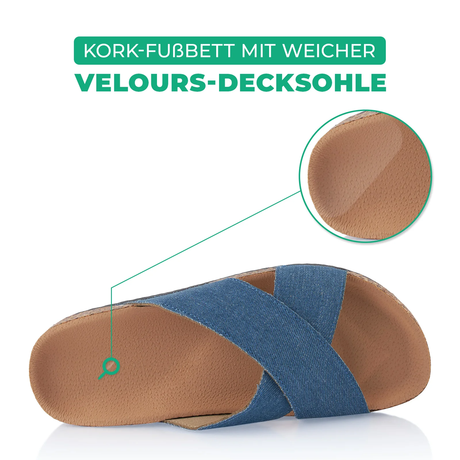 Pantoletten mit Kork-Fußbett - Image 5