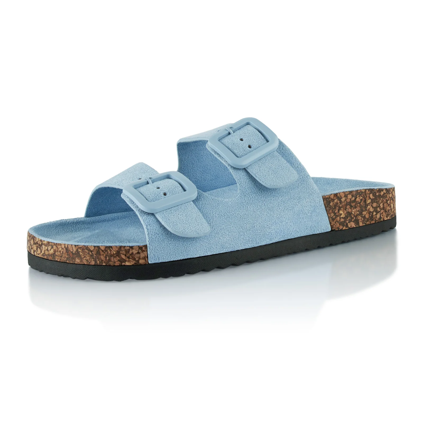 Pantoletten mit Kork-Fußbett