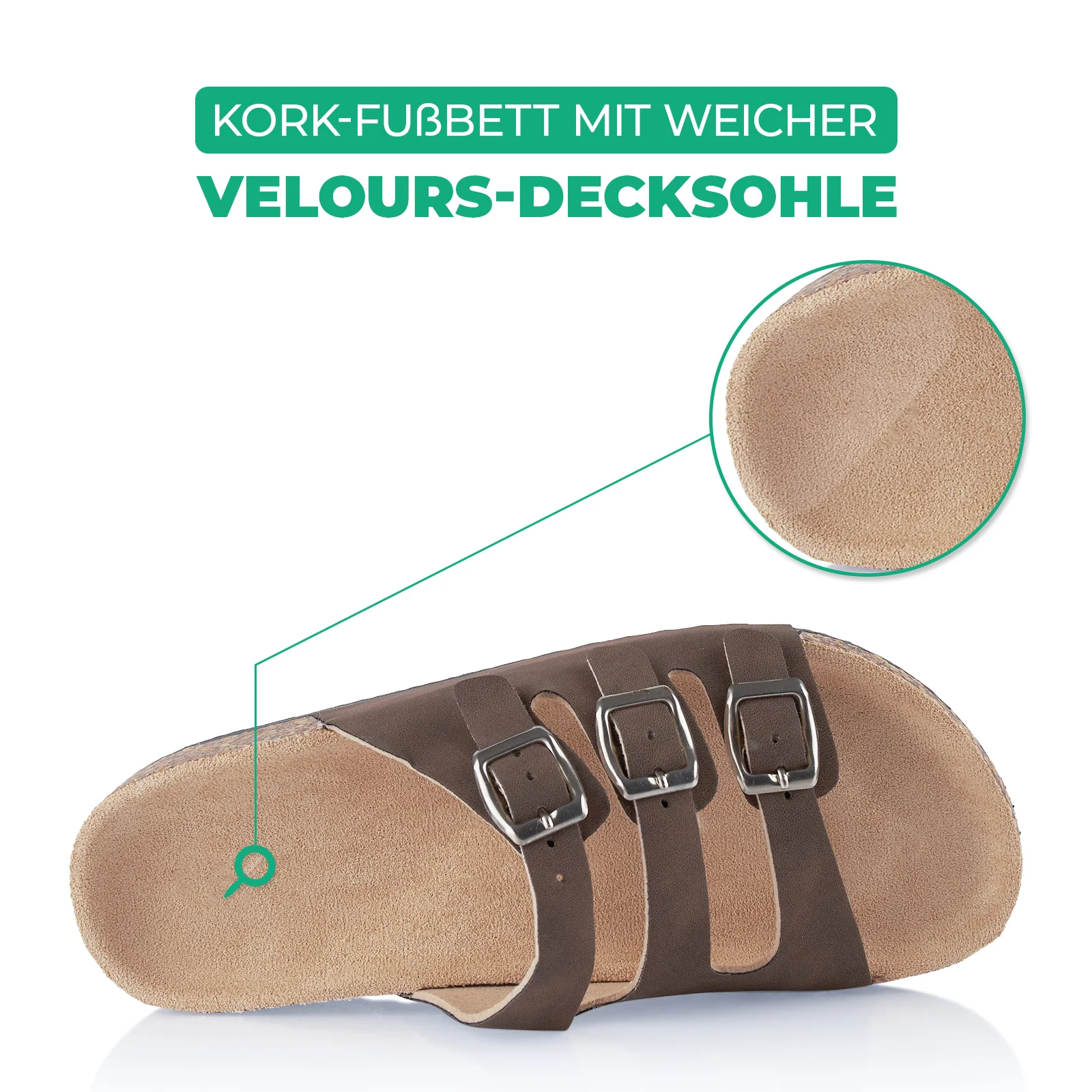Pantoletten mit Kork-Fußbett - Image 5