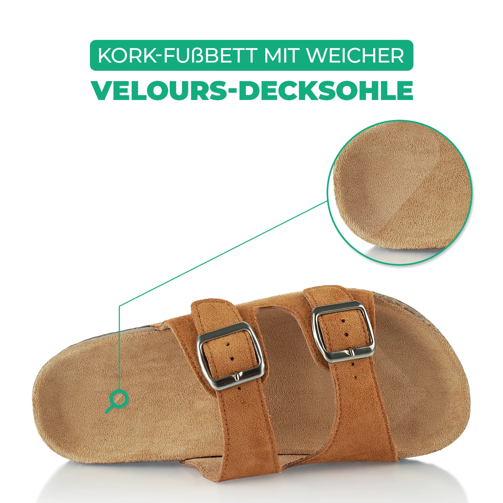 Pantoletten mit Kork-Fußbett - Image 5