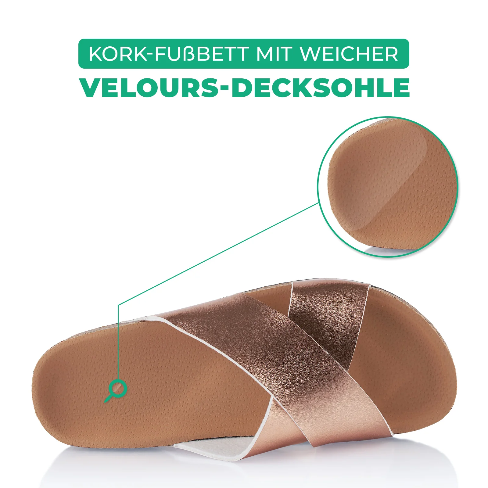 Pantoletten mit Kork-Fußbett - Image 5