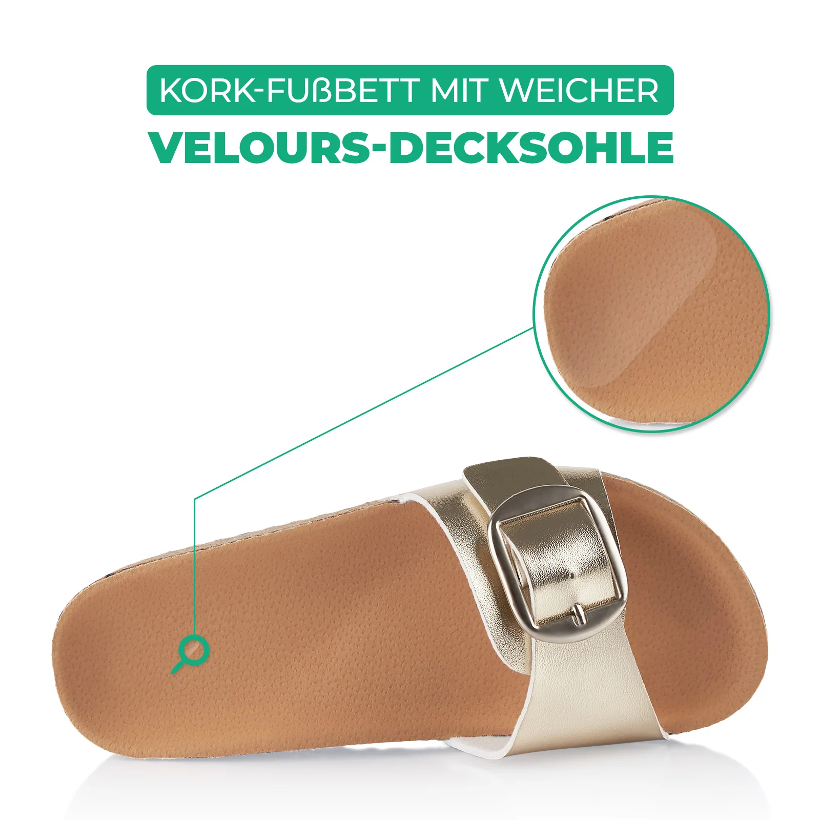 Pantoletten mit Kork-Fußbett - Image 5
