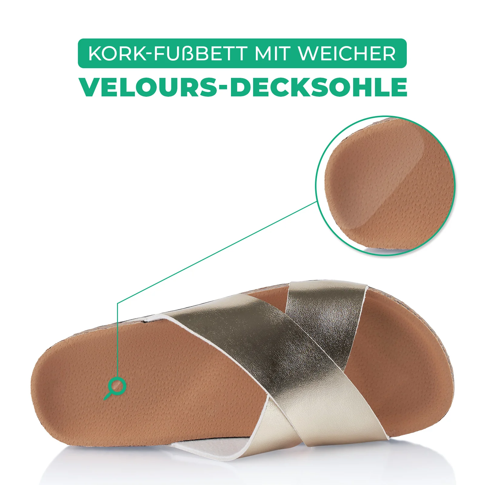 Pantoletten mit Kork-Fußbett - Image 5