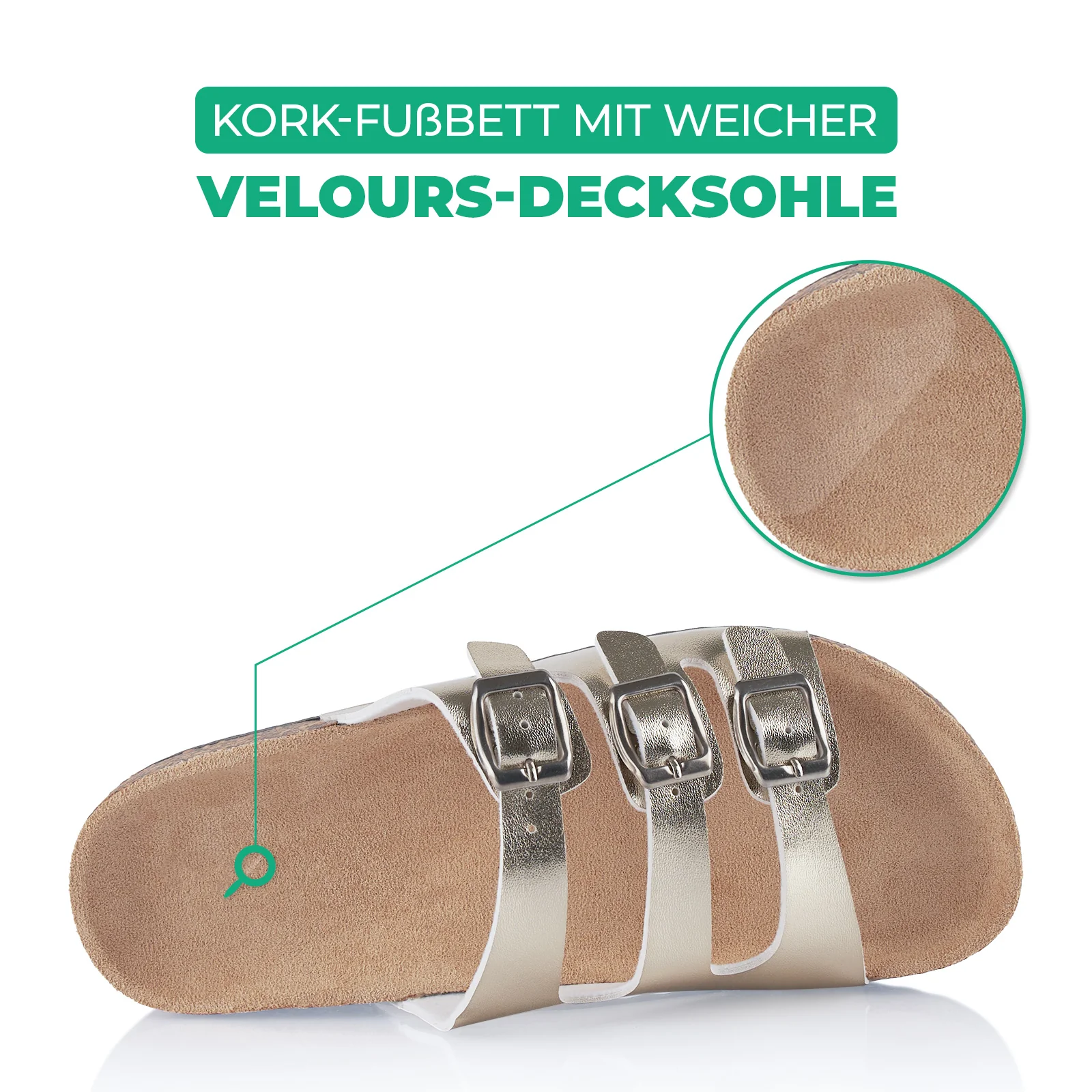 Pantoletten mit Kork-Fußbett - Image 5