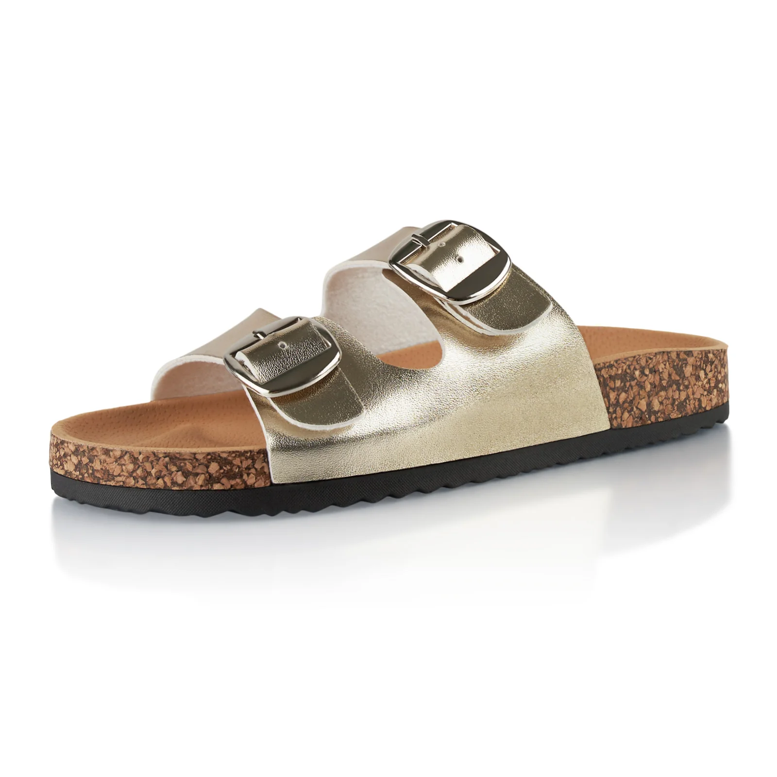 Pantoletten mit Kork-Fußbett