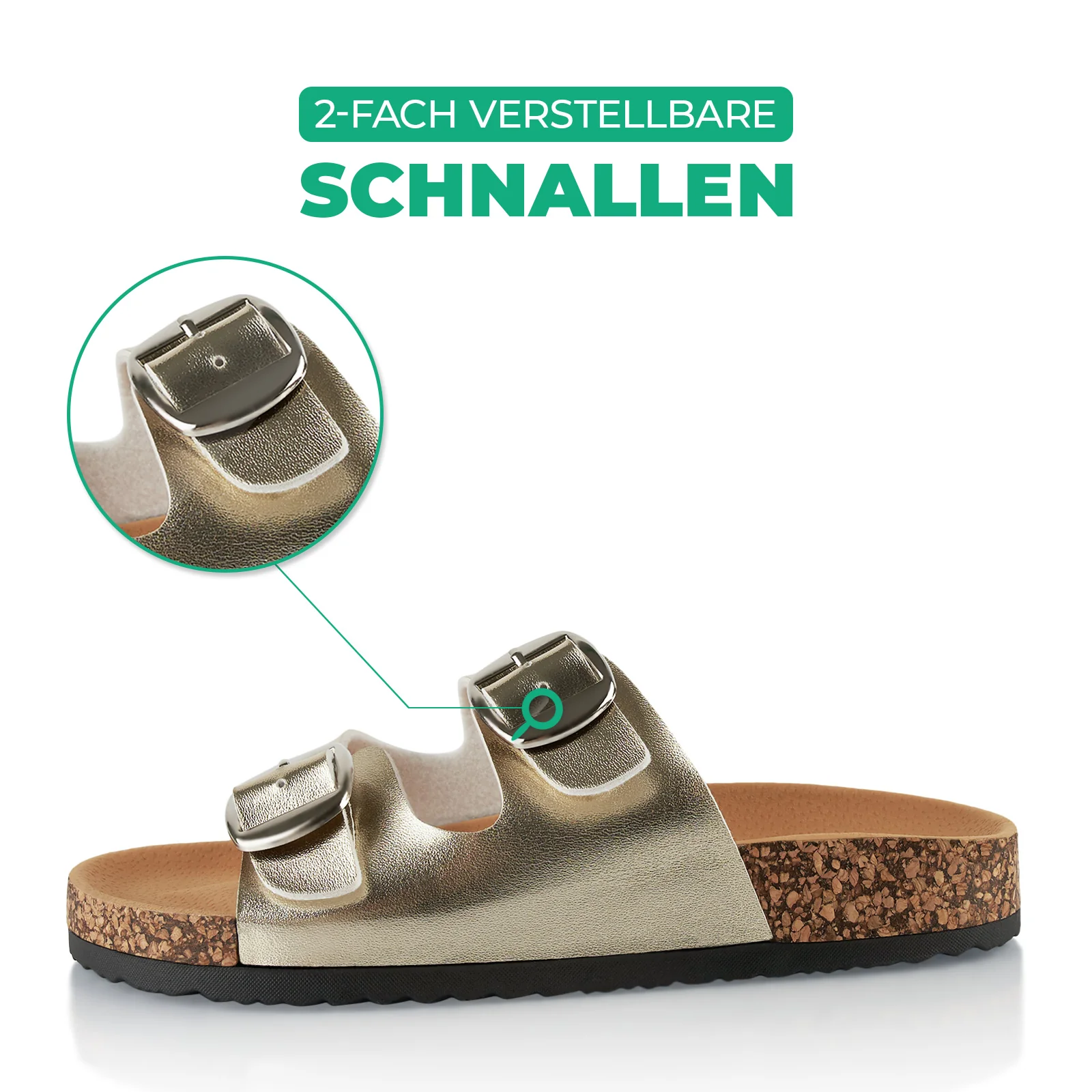 Pantoletten mit Kork-Fußbett - Image 2
