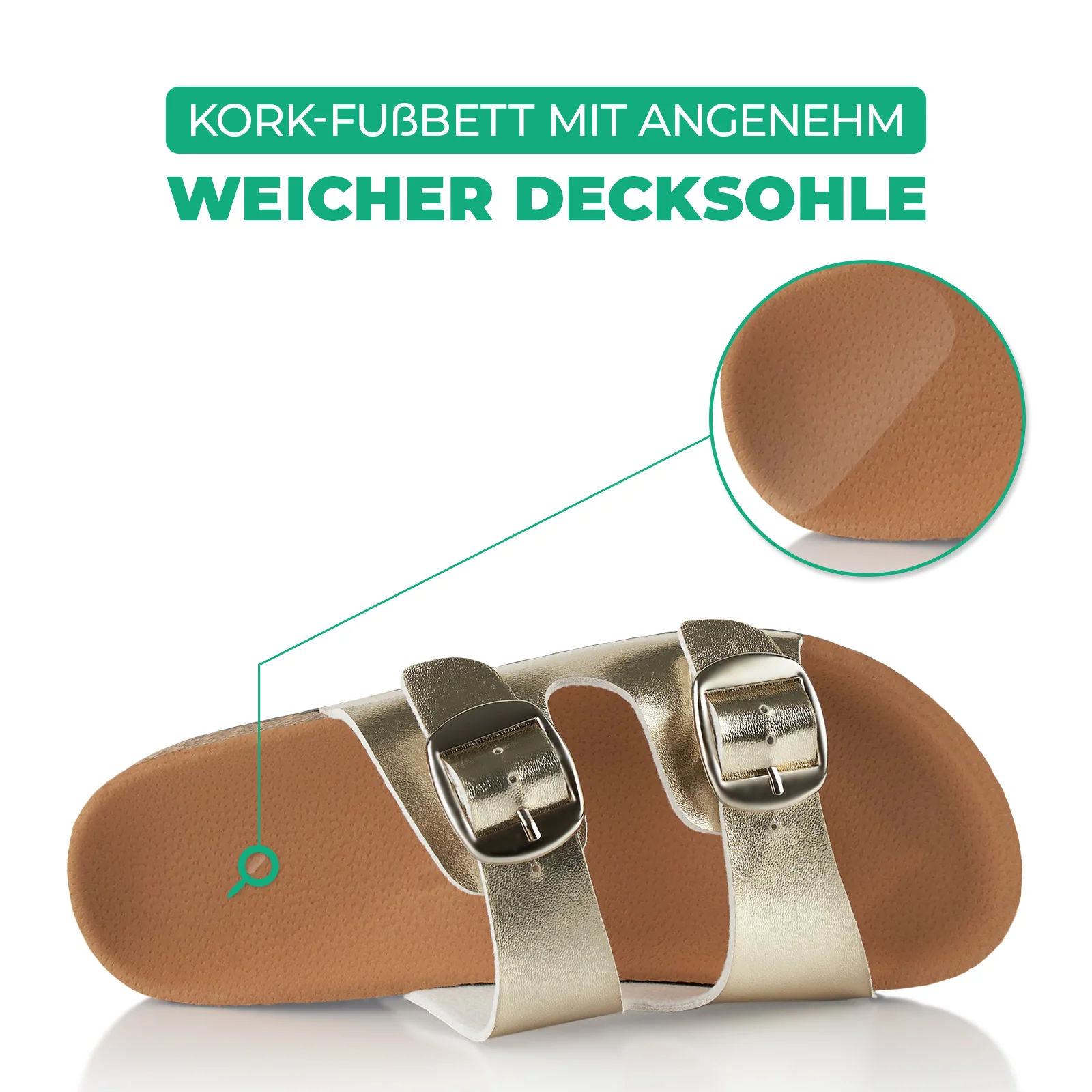 Pantoletten mit Kork-Fußbett - Image 5