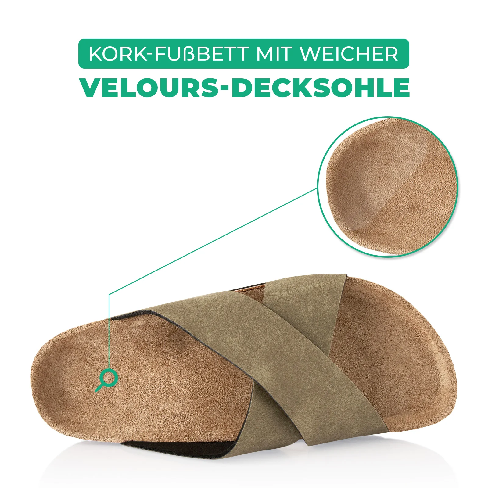 Pantoletten mit Kork-Fußbett - Image 5