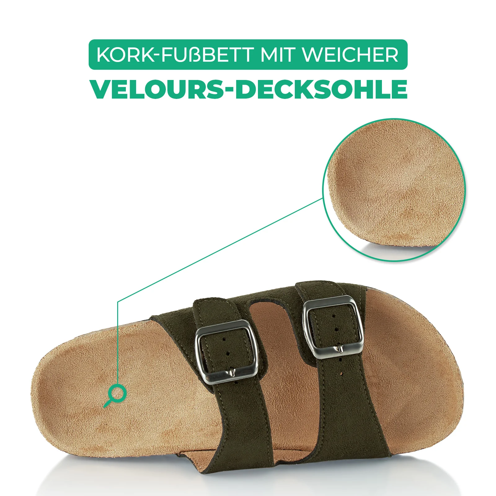 Pantoletten mit Kork-Fußbett - Image 5