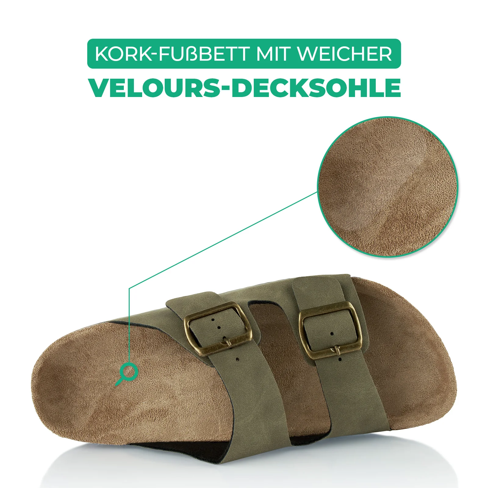 Pantoletten mit Kork-Fußbett - Image 5