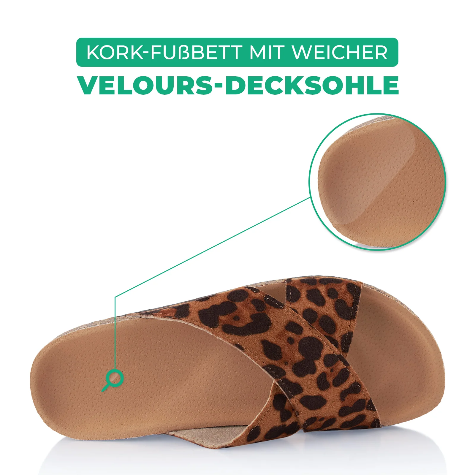 Pantoletten mit Kork-Fußbett - Image 5