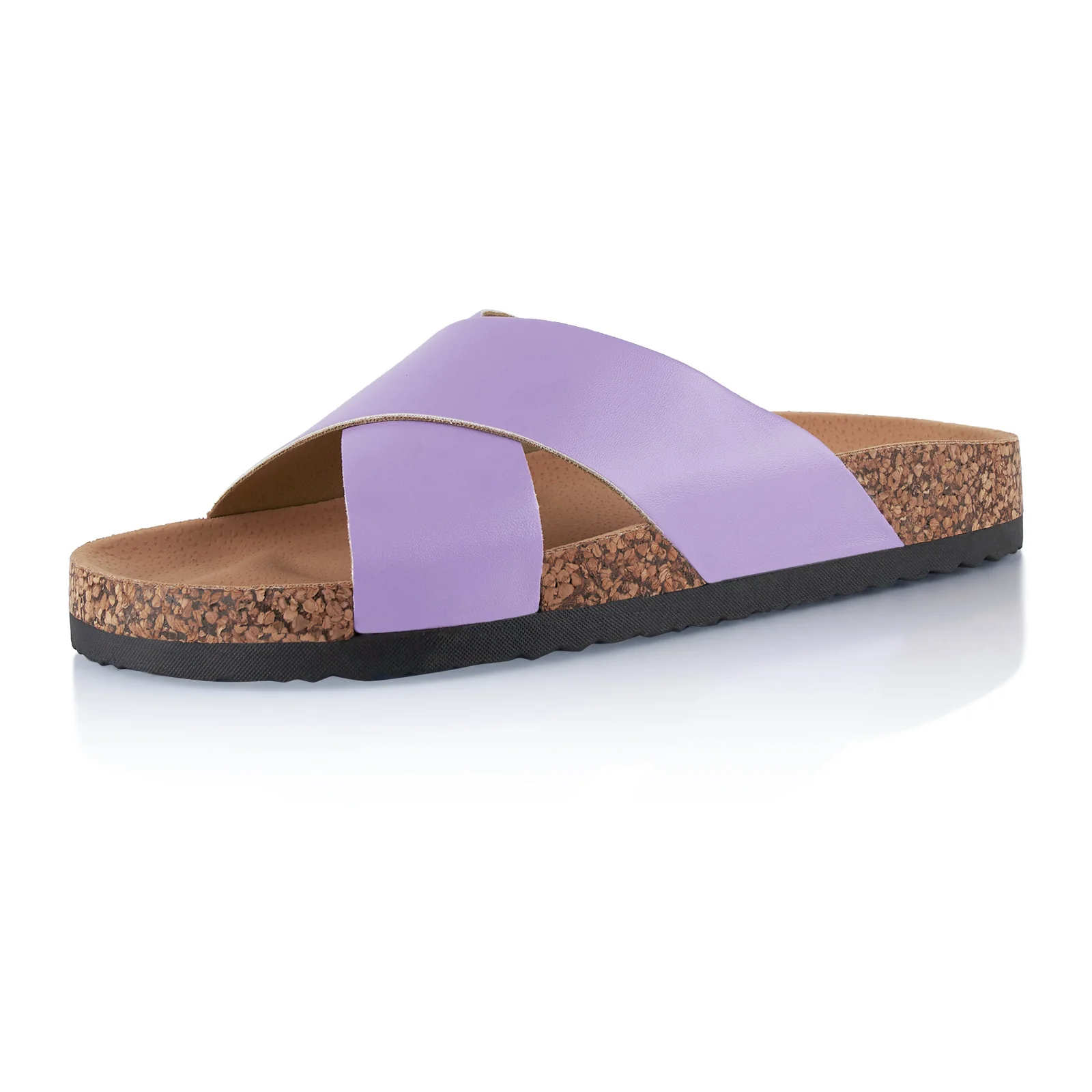 Pantoletten mit Kork-Fußbett