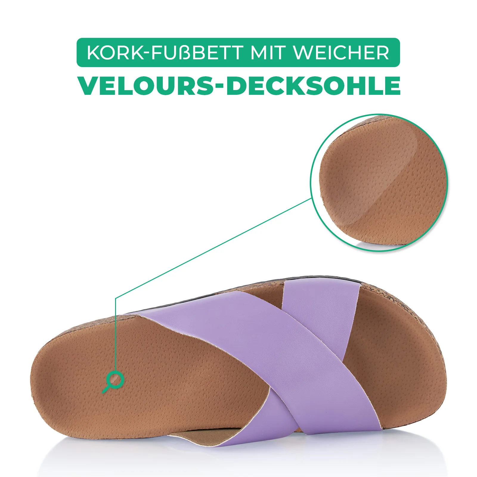 Pantoletten mit Kork-Fußbett - Image 5