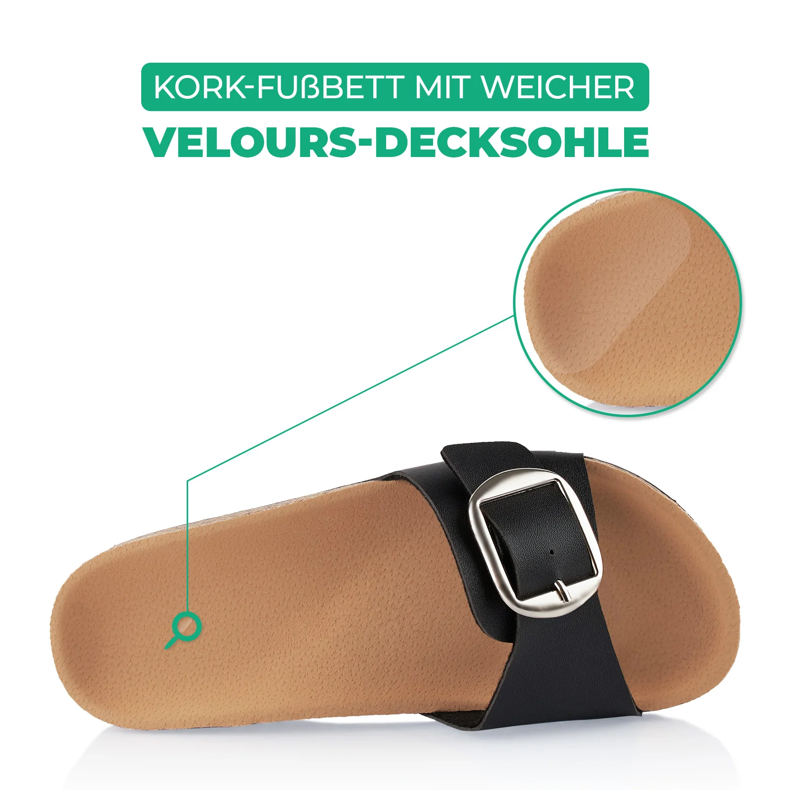 Pantoletten mit Kork-Fußbett - Image 5