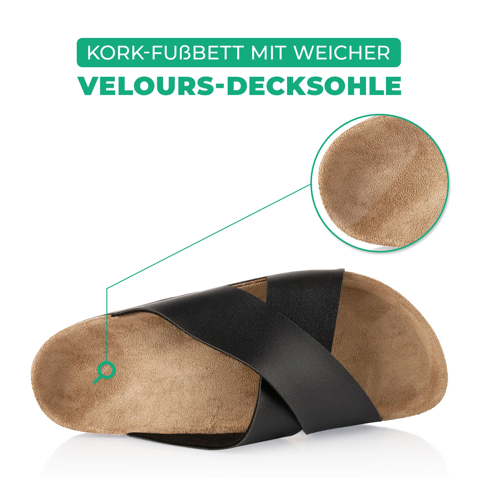 Pantoletten mit Kork-Fußbett - Image 5