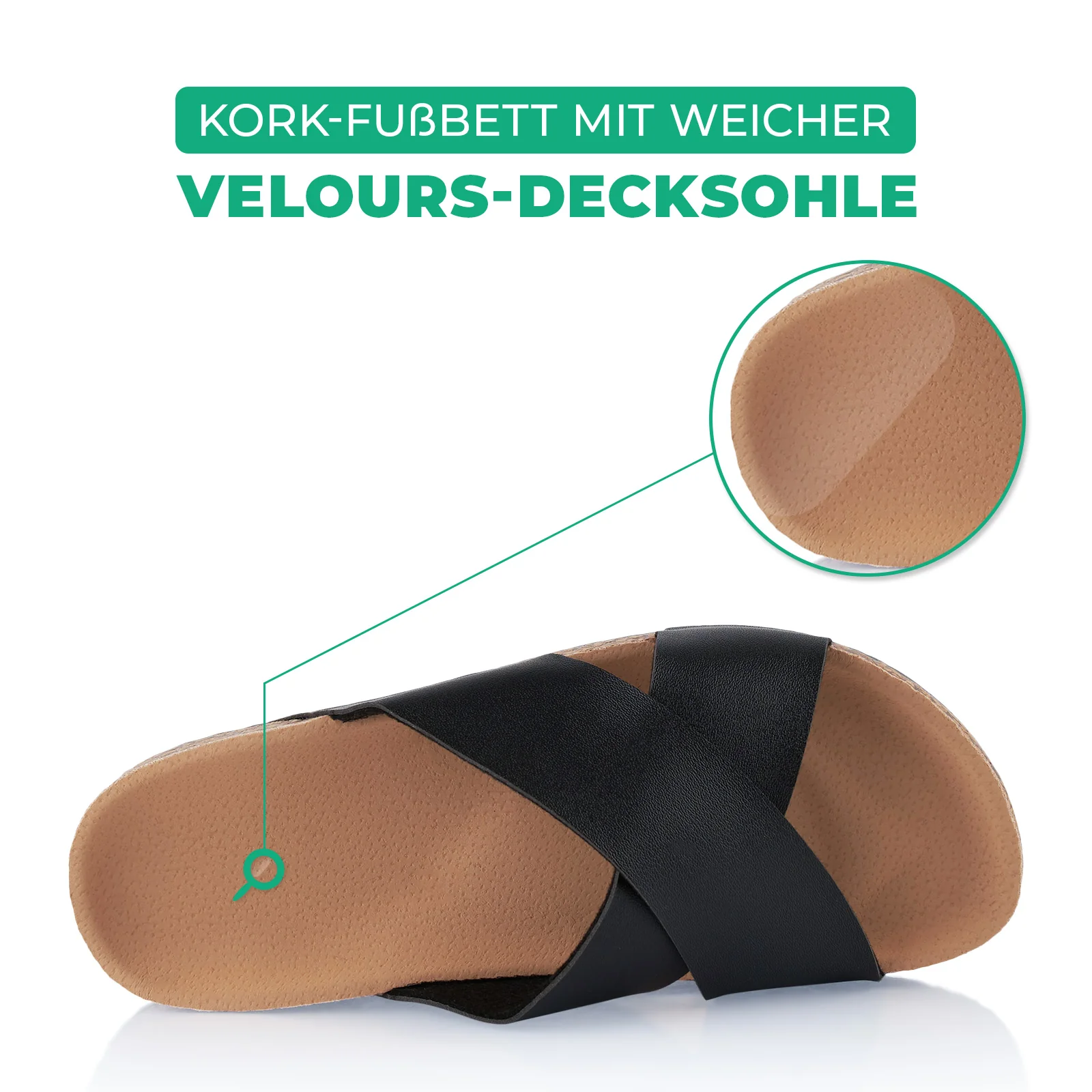 Pantoletten mit Kork-Fußbett - Image 5