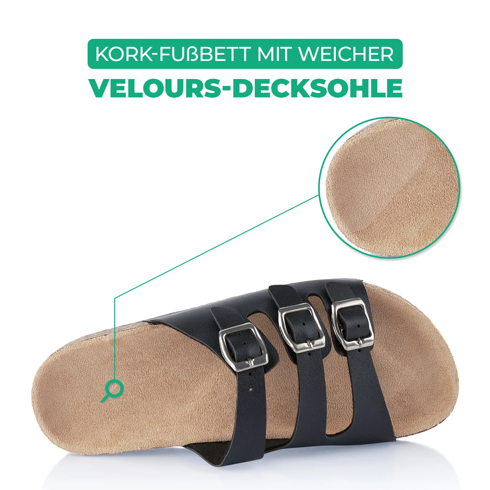 Pantoletten mit Kork-Fußbett - Image 5