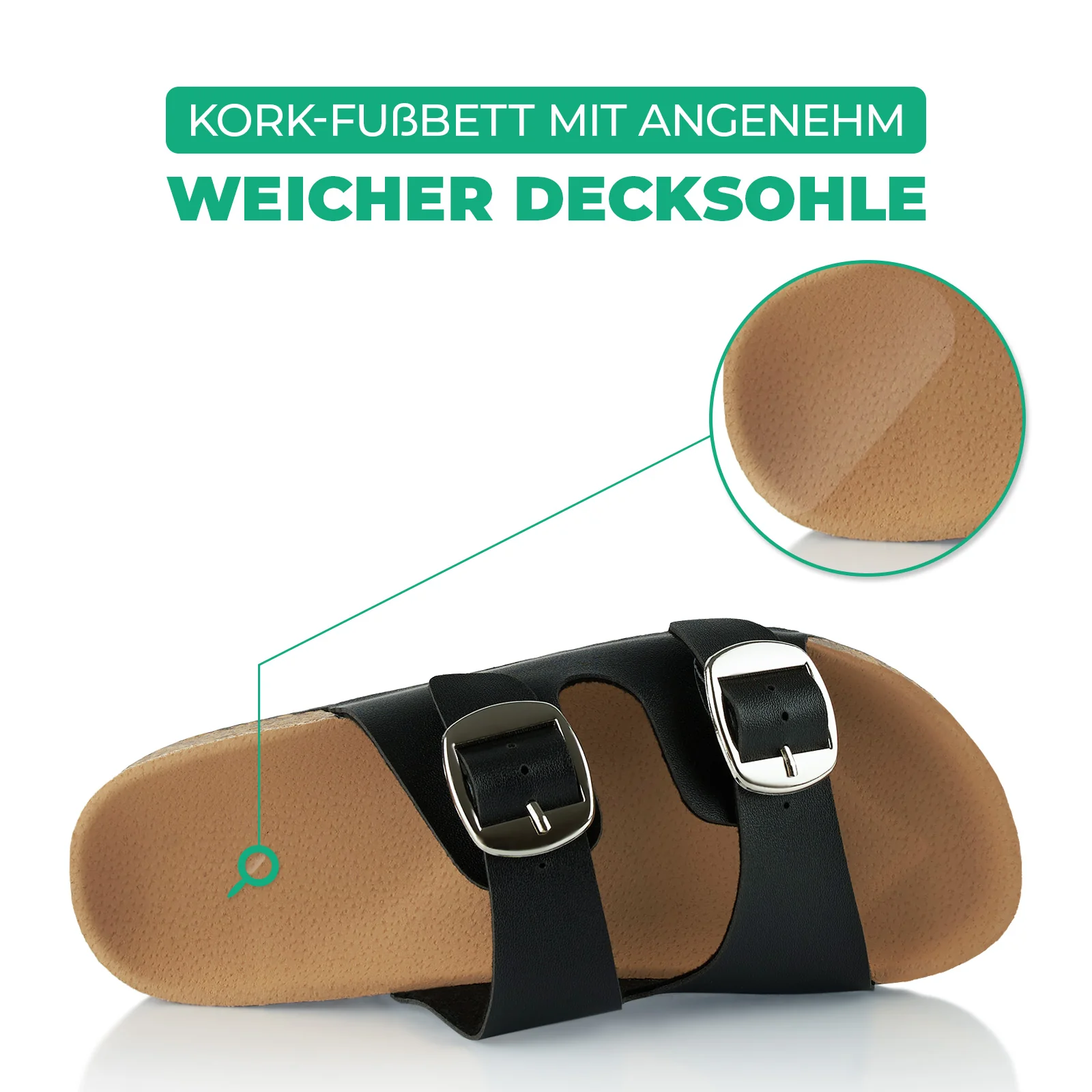 Pantoletten mit Kork-Fußbett - Image 5