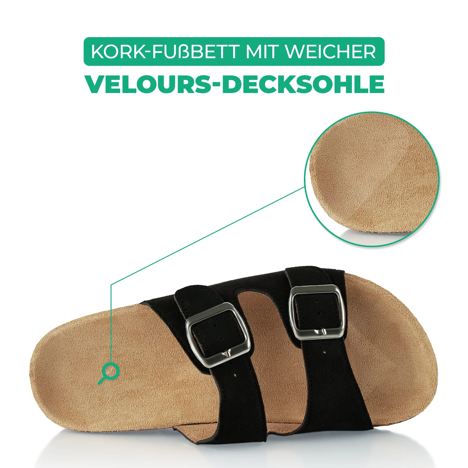 Pantoletten mit Kork-Fußbett - Image 5
