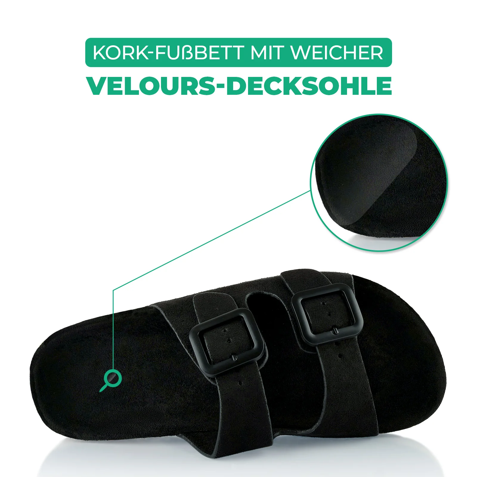 Pantoletten mit Kork-Fußbett - Image 5