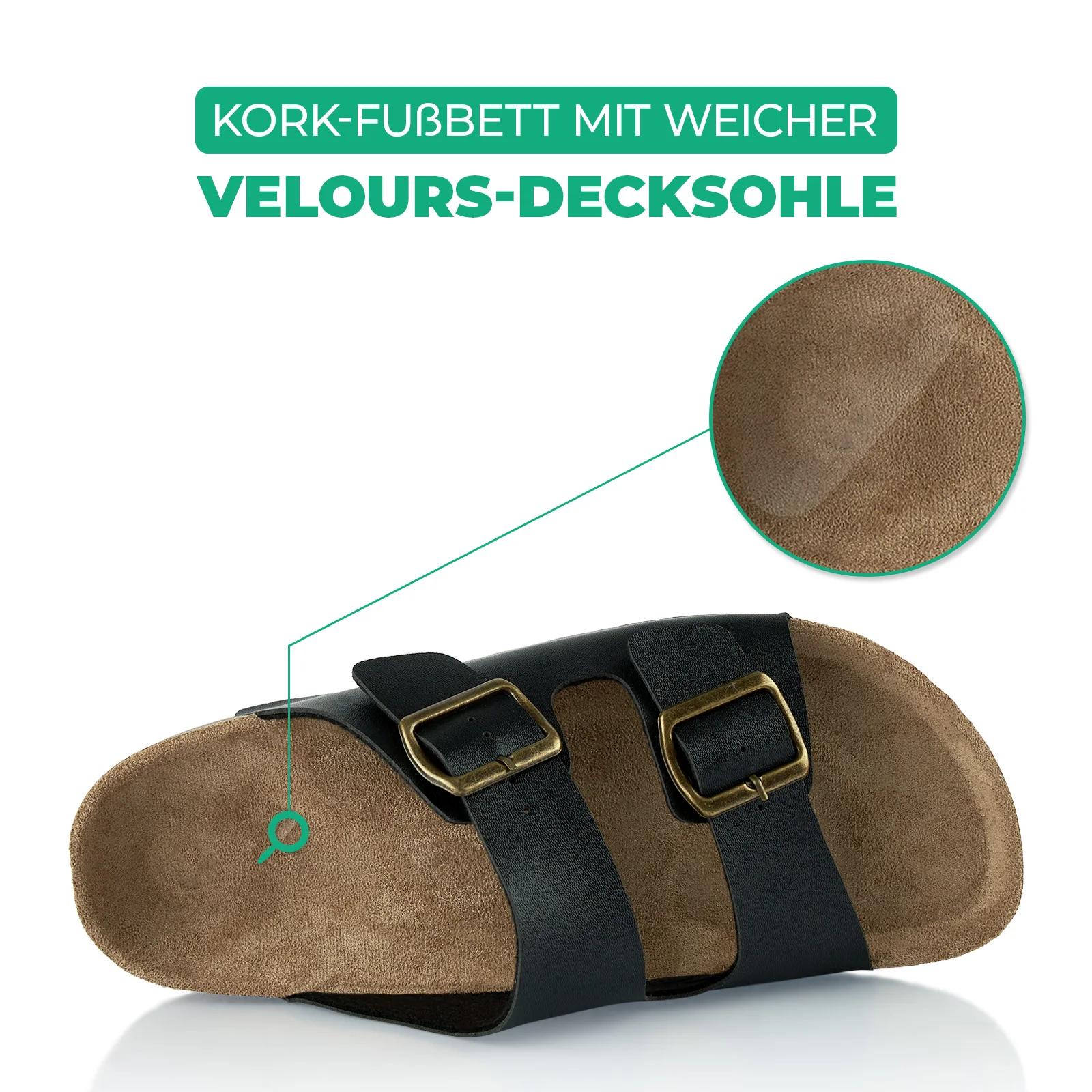Pantoletten mit Kork-Fußbett - Image 5