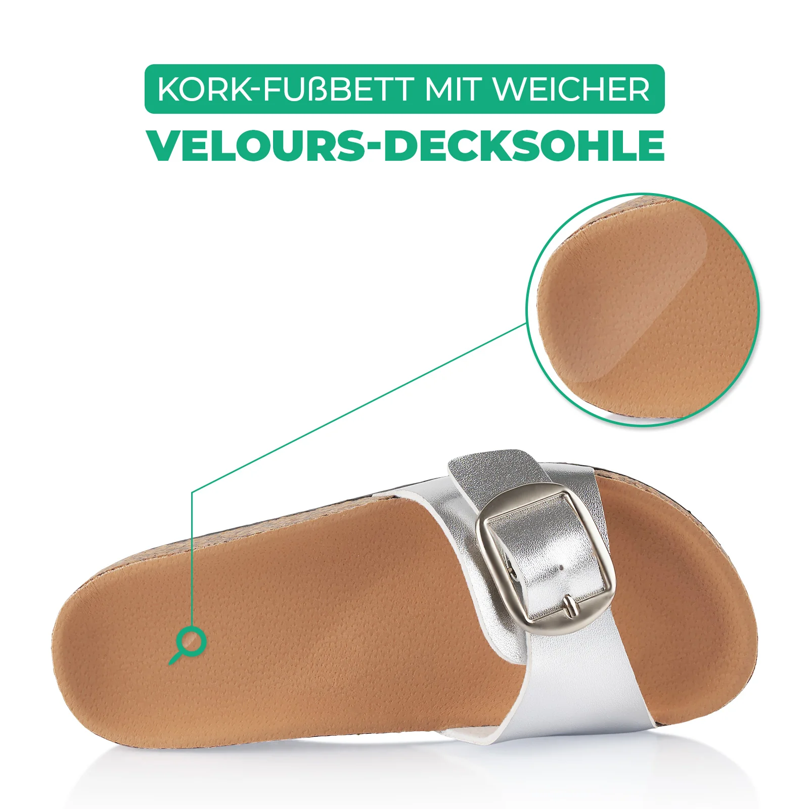 Pantoletten mit Kork-Fußbett - Image 5