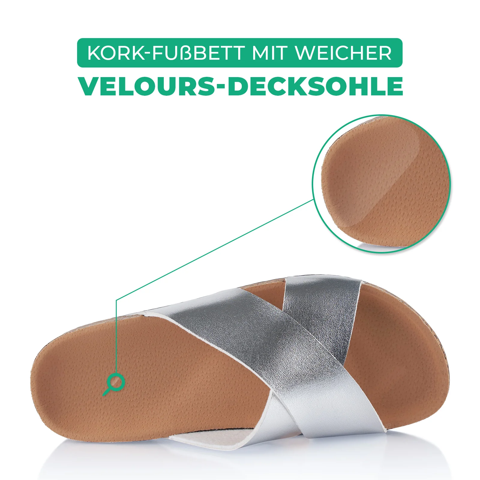 Pantoletten mit Kork-Fußbett - Image 5