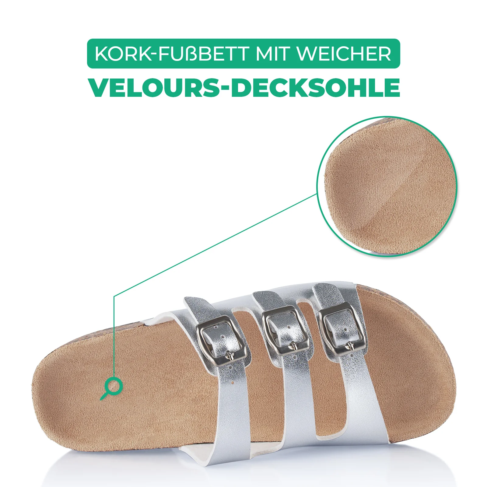 Pantoletten mit Kork-Fußbett - Image 5