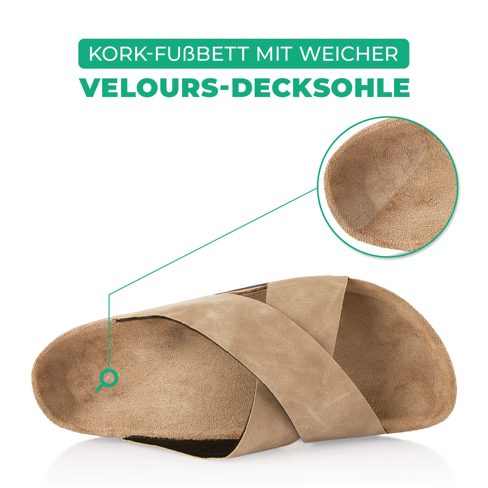 Pantoletten mit Kork-Fußbett - Image 5