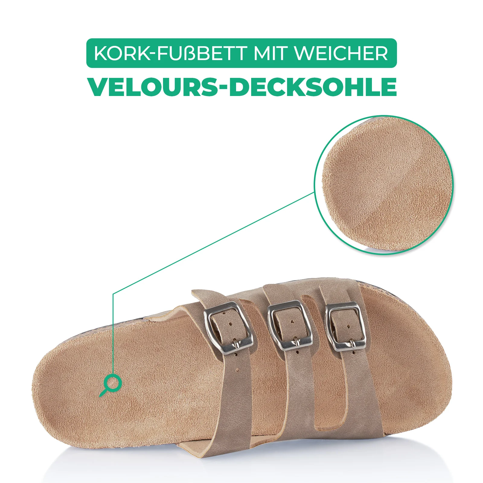 Pantoletten mit Kork-Fußbett - Image 5