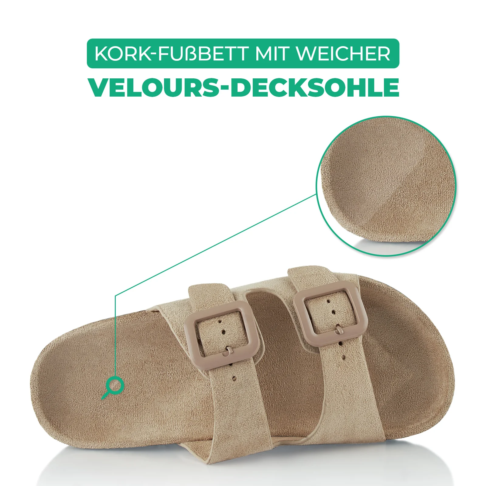 Pantoletten mit Kork-Fußbett - Image 5