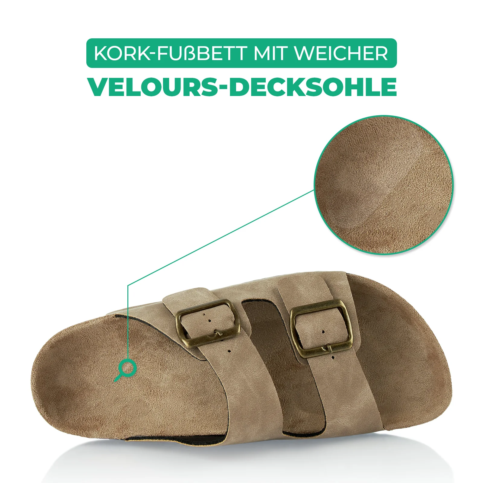 Pantoletten mit Kork-Fußbett - Image 5