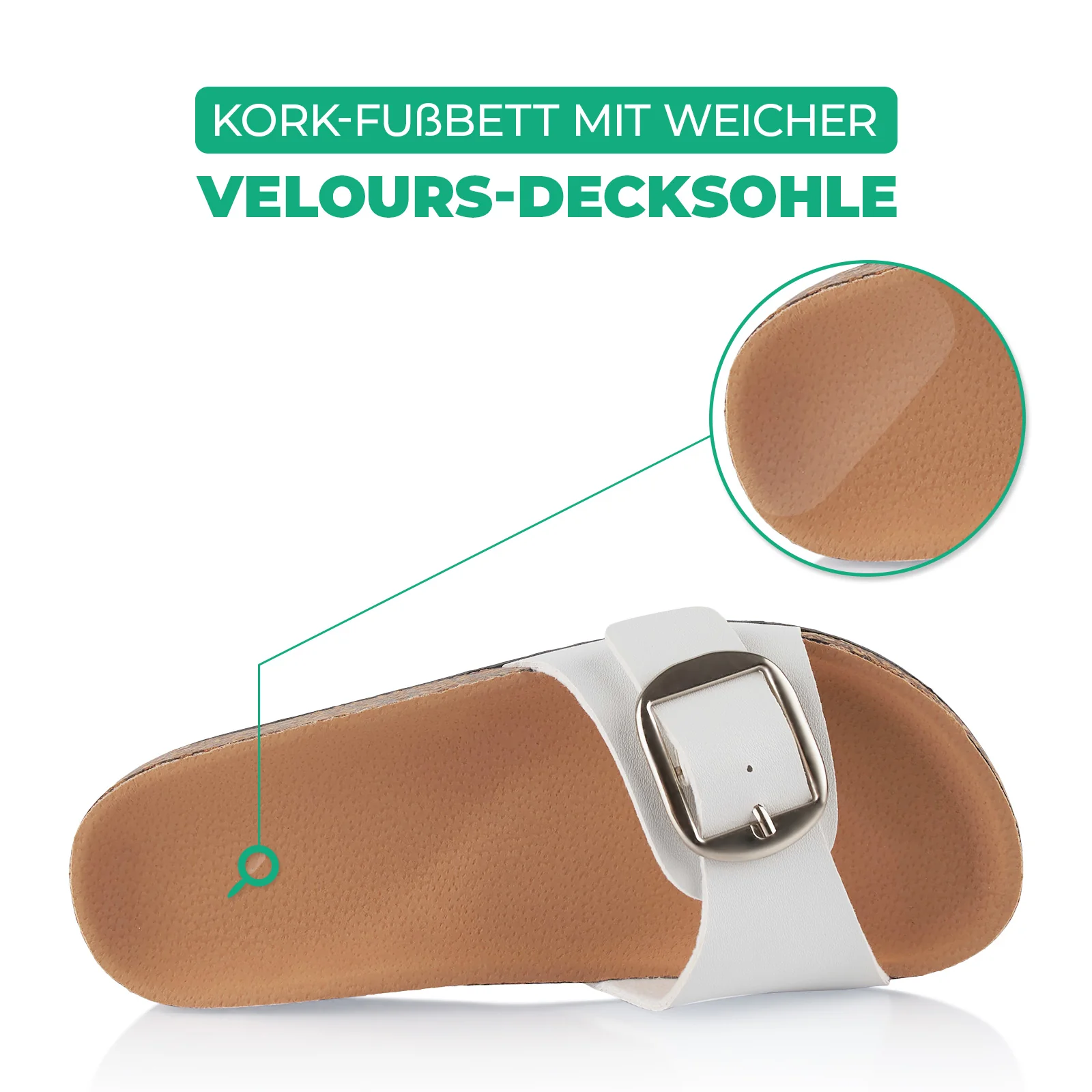 Pantoletten mit Kork-Fußbett - Image 5