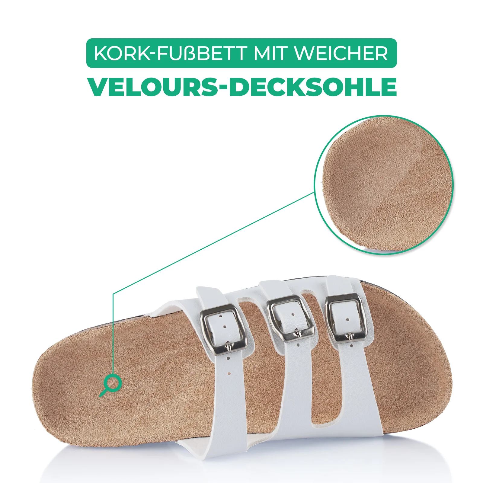Pantoletten mit Kork-Fußbett - Image 5