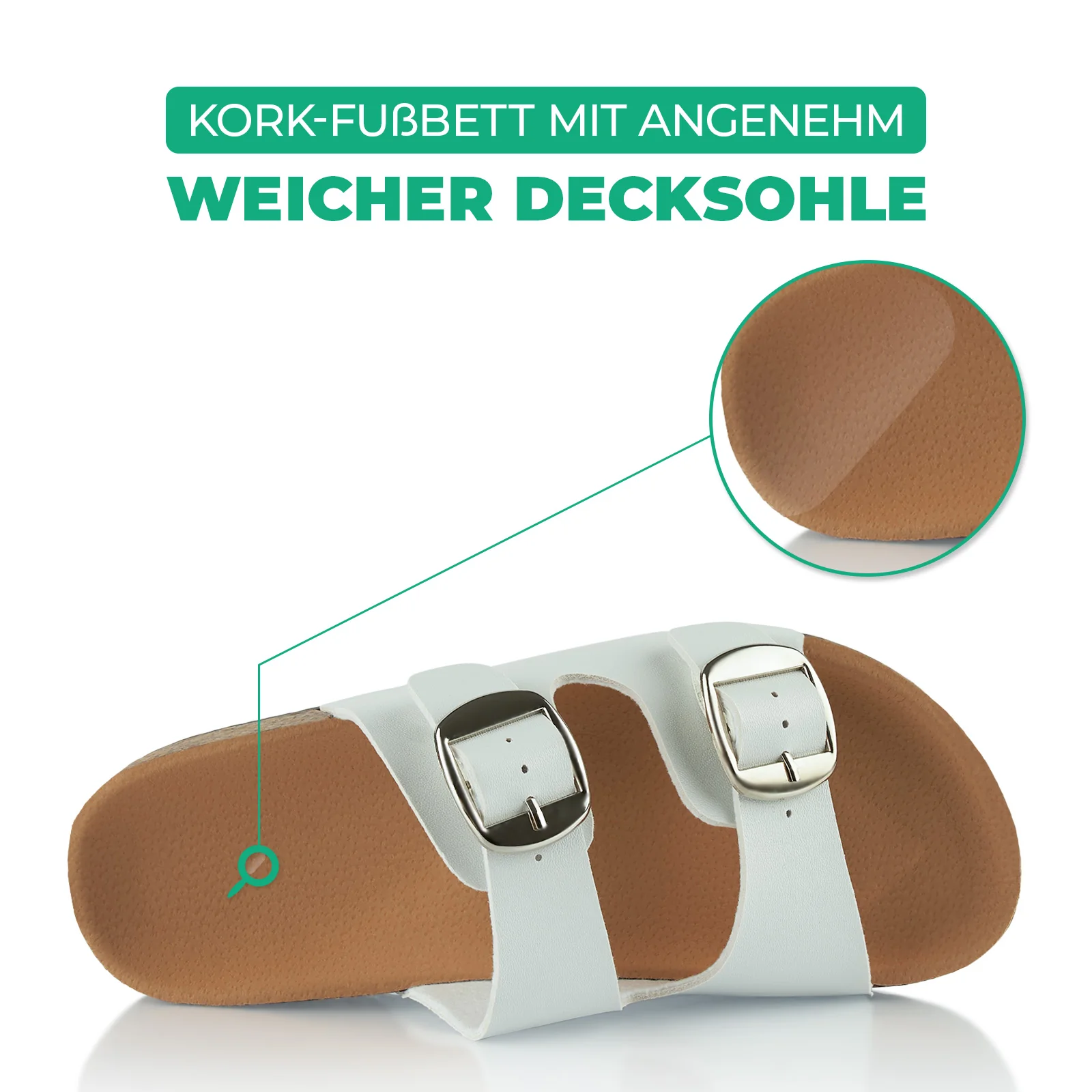 Pantoletten mit Kork-Fußbett - Image 5
