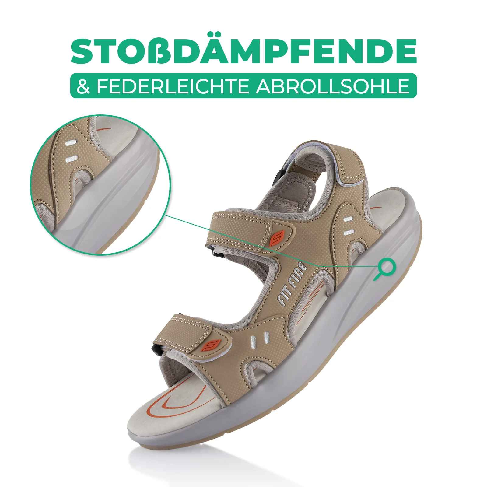 Sandalen Abrollsohle leichte Gesundheitsschuhe - Image 3