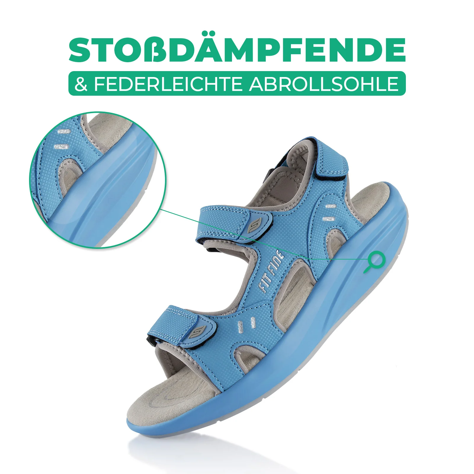 Sandalen Abrollsohle leichte Gesundheitsschuhe - Image 3