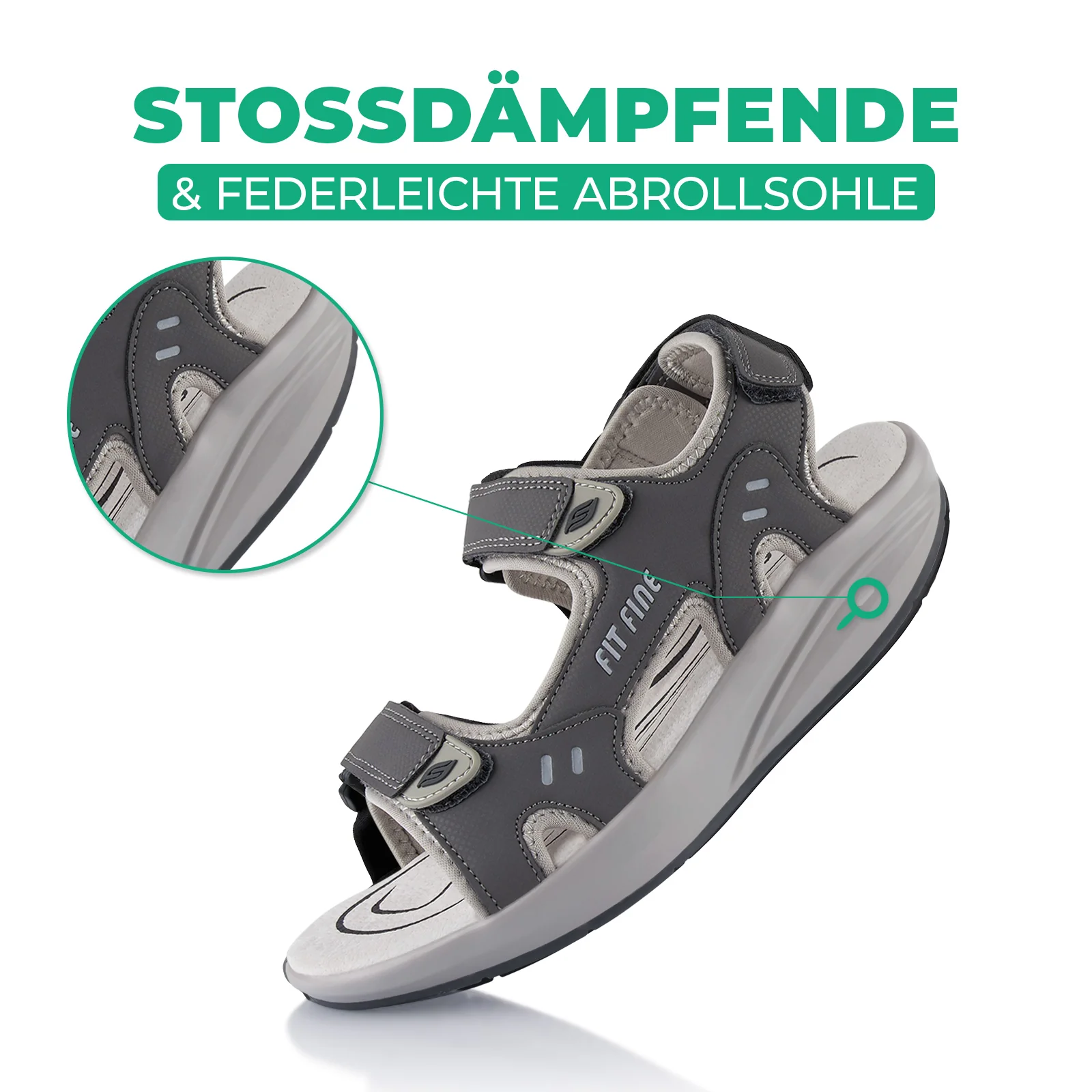 Sandalen Abrollsohle leichte Gesundheitsschuhe - Image 3