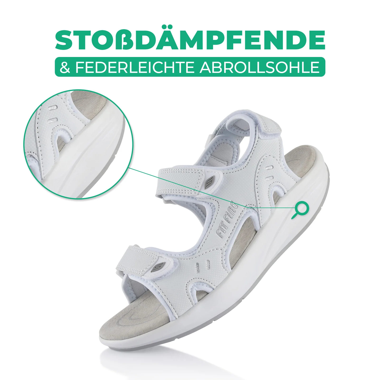 Sandalen Abrollsohle leichte Gesundheitsschuhe - Image 3