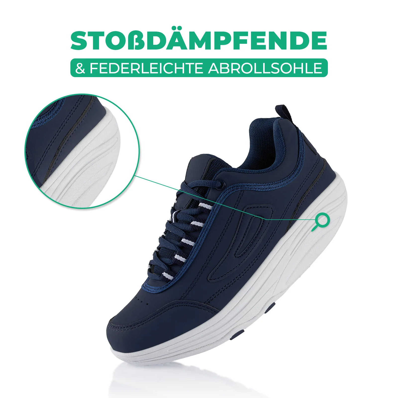 Sneaker Abrollsohle Gesundheitsschuhe Sportschuhe - Image 3