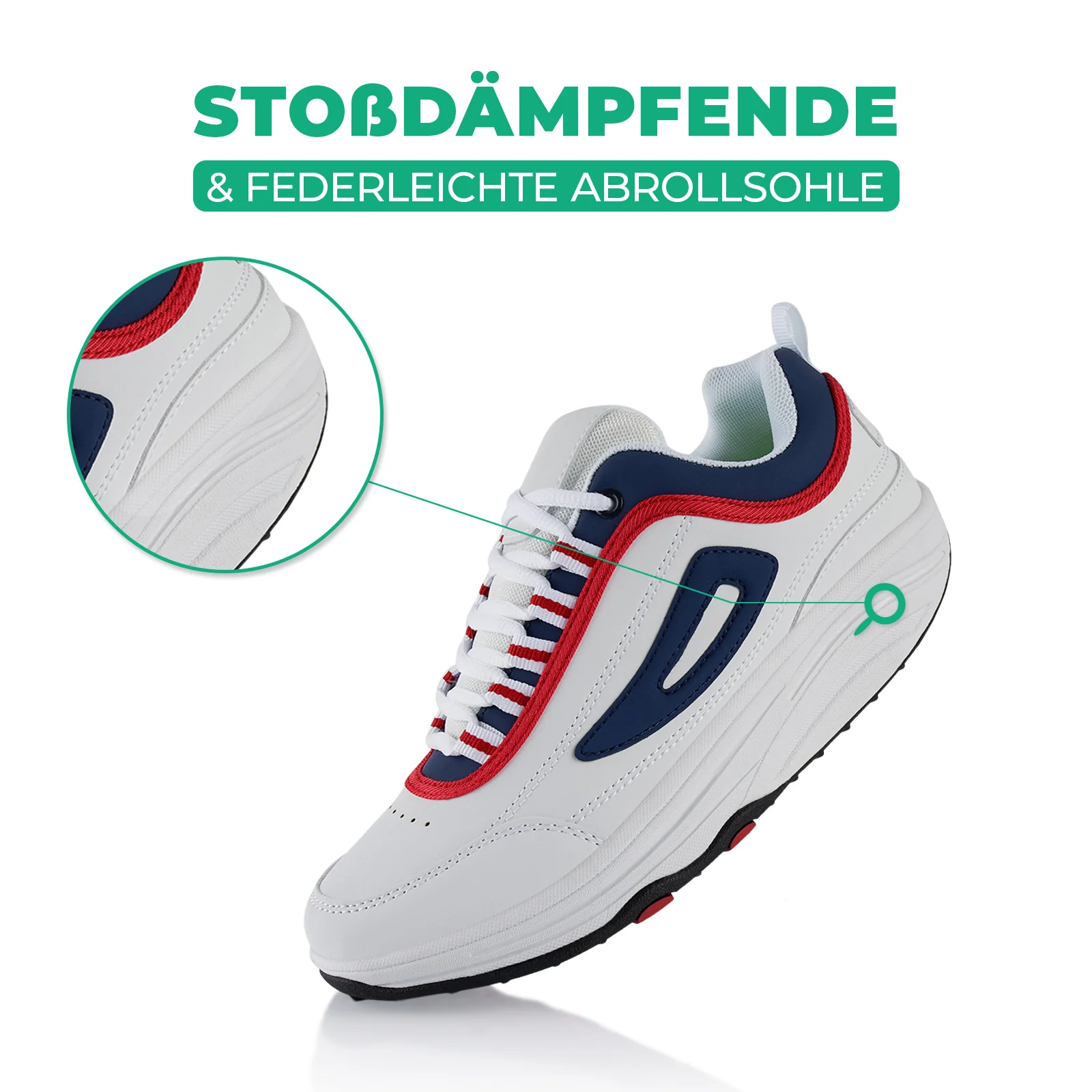 Sneaker Abrollsohle Gesundheitsschuhe Sportschuhe - Image 3