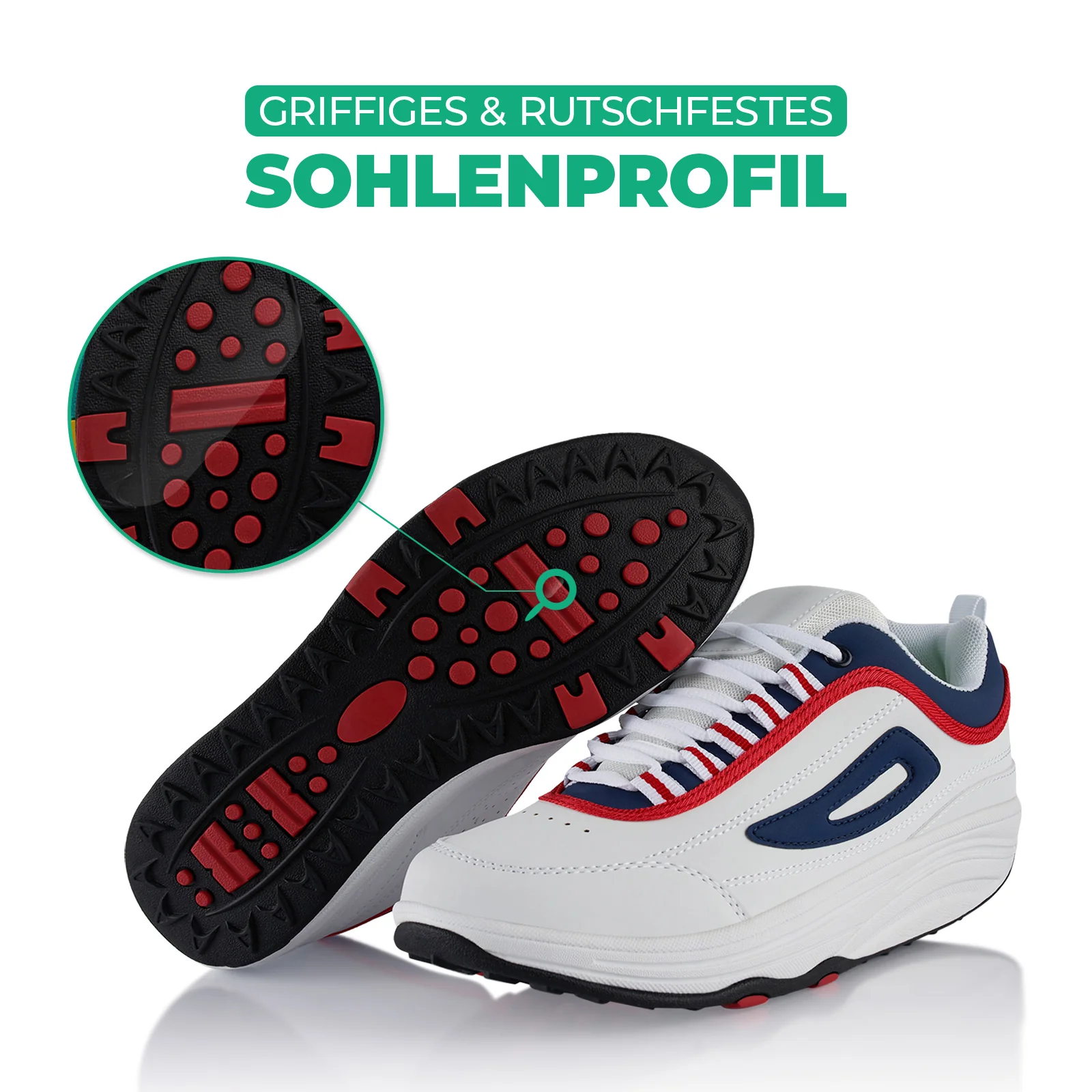 Sneaker Abrollsohle Gesundheitsschuhe Sportschuhe - Image 4