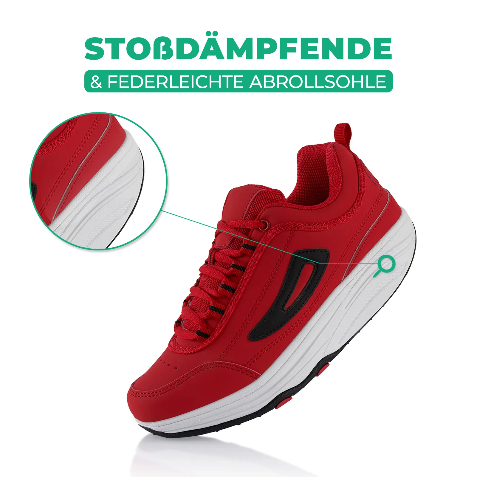 Sneaker Abrollsohle Gesundheitsschuhe Sportschuhe - Image 3