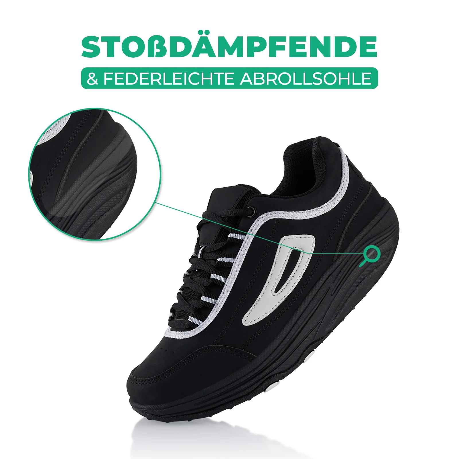 Sneaker Abrollsohle Gesundheitsschuhe Sportschuhe - Image 3