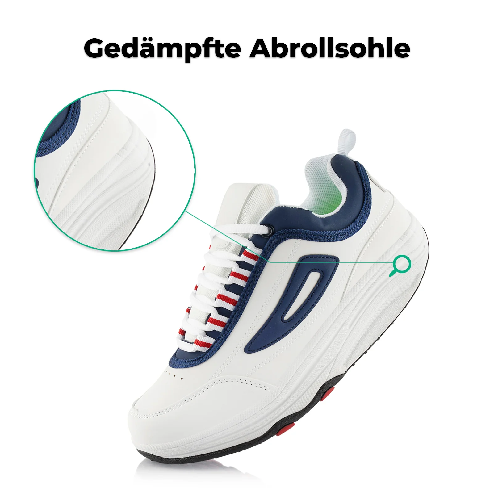 Sneaker Abrollsohle Gesundheitsschuhe Sportschuhe - Image 3