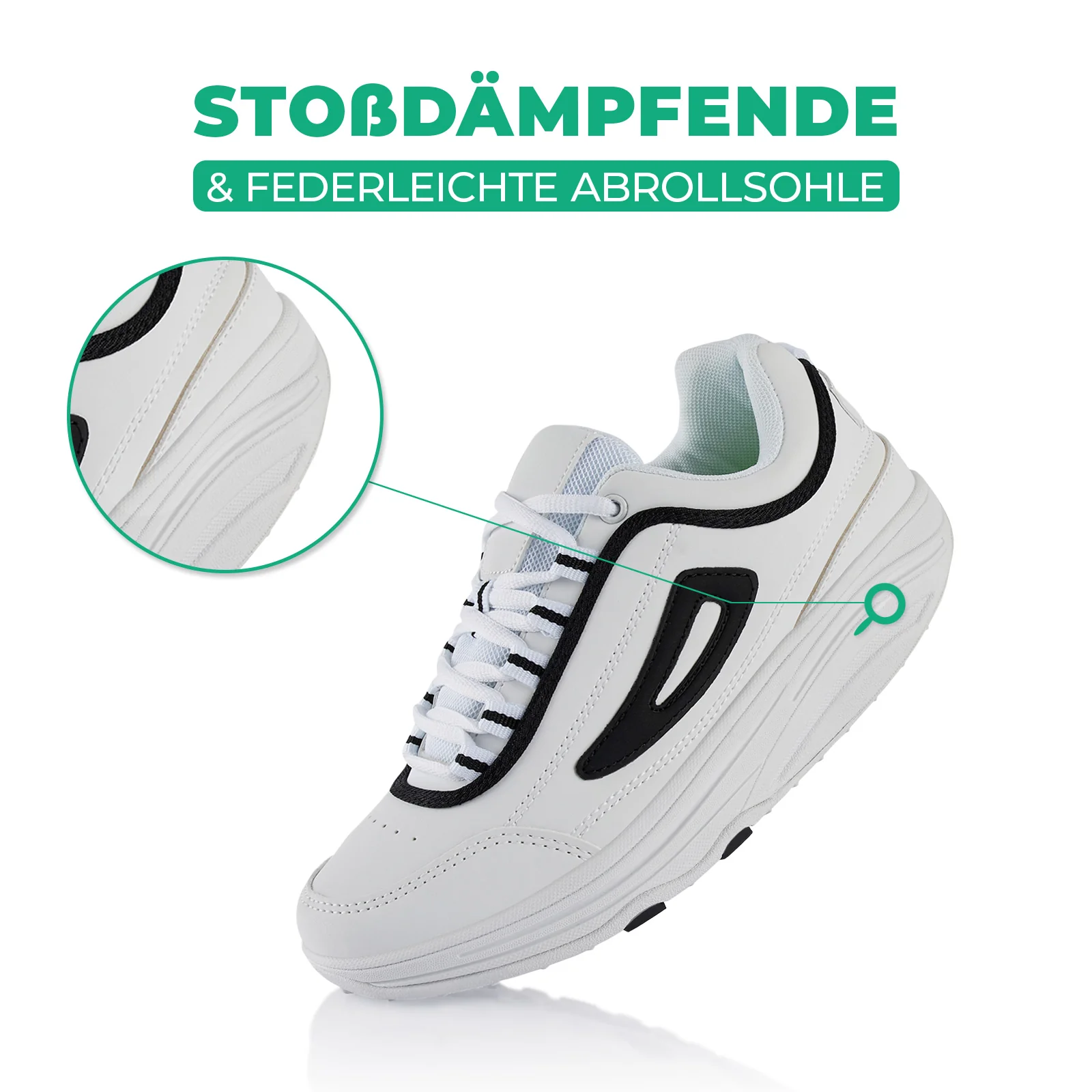 Sneaker Abrollsohle Gesundheitsschuhe Sportschuhe - Image 3