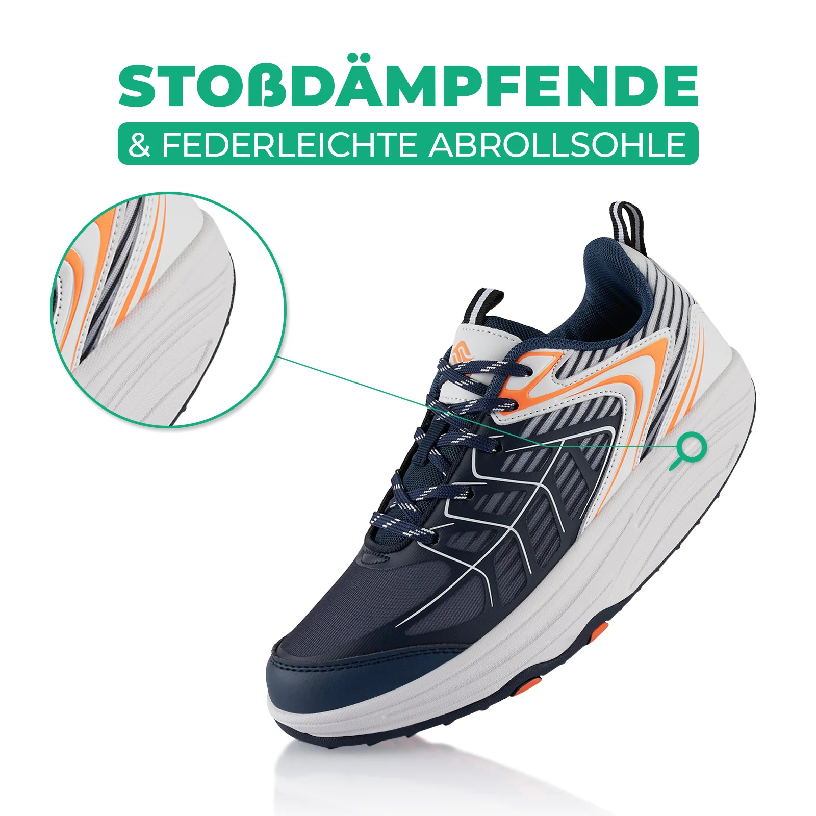 Sneaker Abrollsohle Gesundheitsschuhe Sportschuhe - Image 3